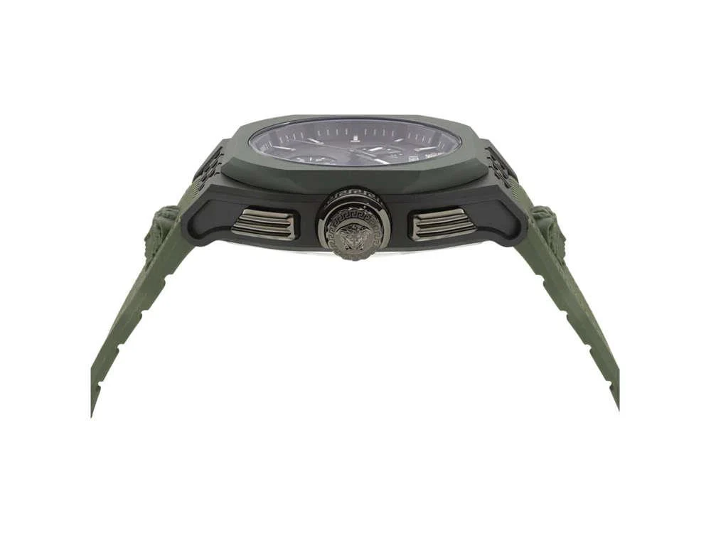 Versace Legend Chrono Quartz Watch, Ecoceramic, Black, 44 mm, VE9L00324 - Image 4
