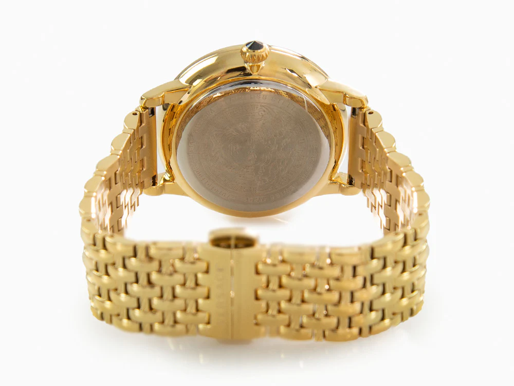 Versace Medusa Alchemy Quartz Watch, PVD Gold, Black, 38 mm, VE6F00523 - Image 3
