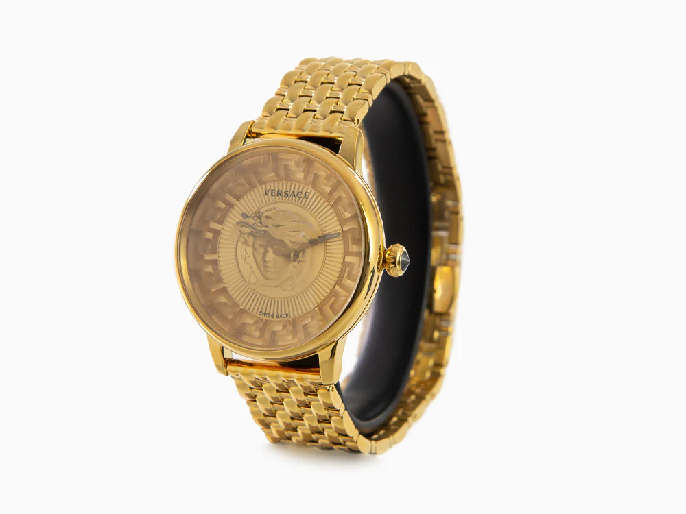 Versace Medusa Alchemy Quartz Watch, PVD Gold, Golden, 38 mm, VE6F00623 - Image 4