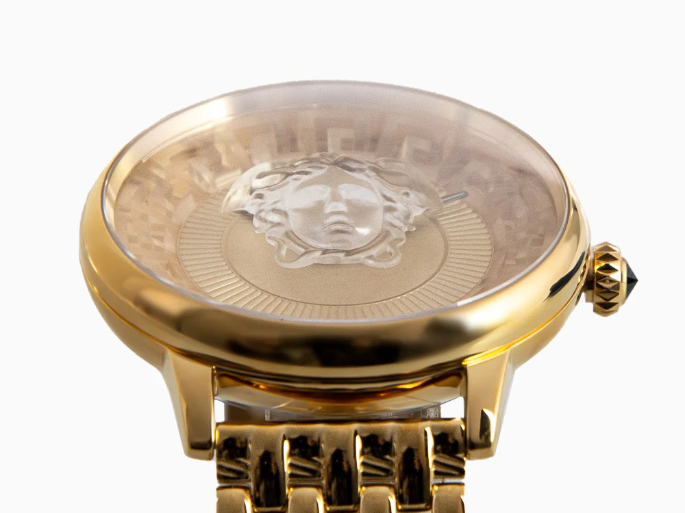 Versace Medusa Alchemy Quartz Watch, PVD Gold, Golden, 38 mm, VE6F00623 - Image 8