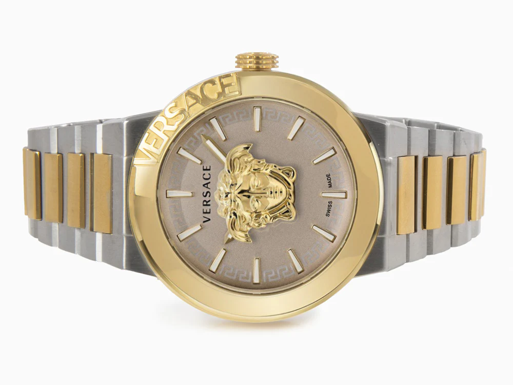 Versace Medusa Infinite Quartz Watch, Brown, 47 mm, Sapphire Crystal, VE7E00423 - Image 7