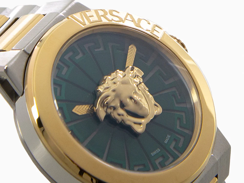 Versace Medusa Infinite Quartz Watch, Green, 38 mm, Sapphire Crystal, VE3F00422 - Image 8
