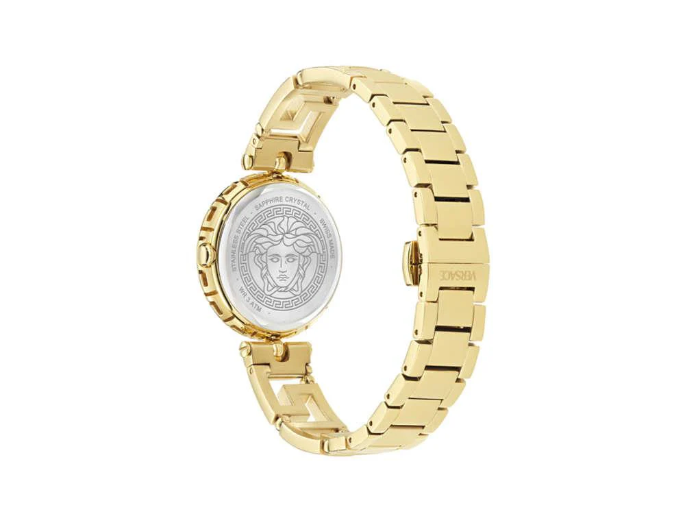 Versace Medusa Jewel Quartz Watch, PVD Gold, Black, 34 mm, VE0B00525 - Image 3
