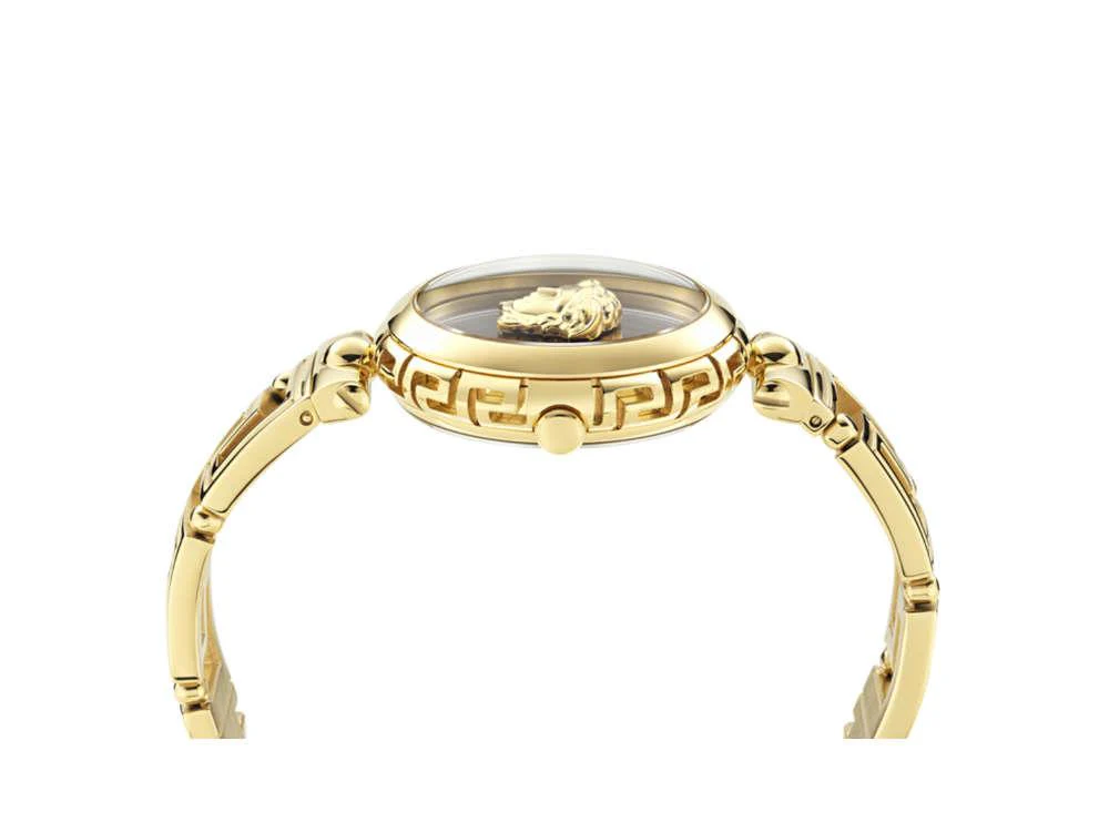 Versace Medusa Jewel Quartz Watch, PVD Gold, Black, 34 mm, VE0B00525 - Image 4