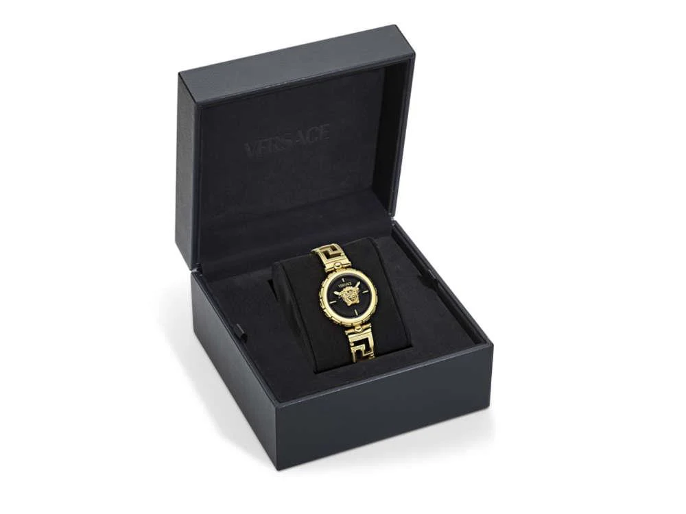 Versace Medusa Jewel Quartz Watch, PVD Gold, Black, 34 mm, VE0B00525 - Image 5