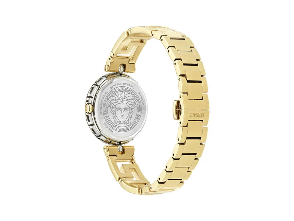 Versace Medusa Jewel Quartz Watch, PVD Gold, Green, 34 mm, VE0B00325 - Image 3