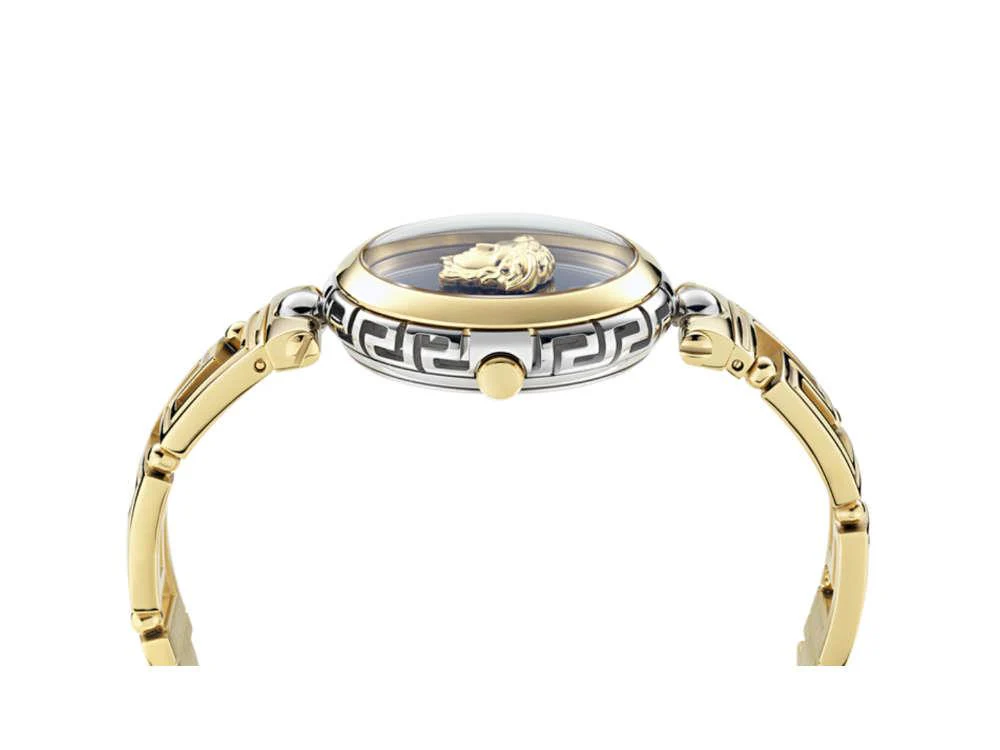 Versace Medusa Jewel Quartz Watch, PVD Gold, Green, 34 mm, VE0B00325 - Image 4