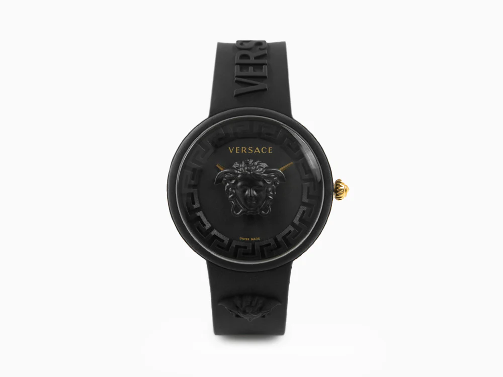 Versace Medusa Pop Quartz Watch, Silicon, Black, 39 mm, VE6G00223 - Image 2