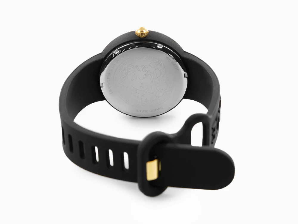 Versace Medusa Pop Quartz Watch, Silicon, Black, 39 mm, VE6G00223 - Image 3