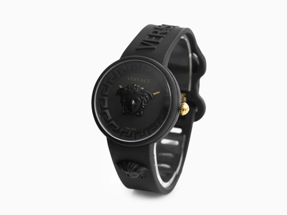 Versace Medusa Pop Quartz Watch, Silicon, Black, 39 mm, VE6G00223 - Image 4