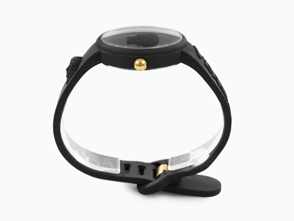 Versace Medusa Pop Quartz Watch, Silicon, Black, 39 mm, VE6G00223 - Image 5