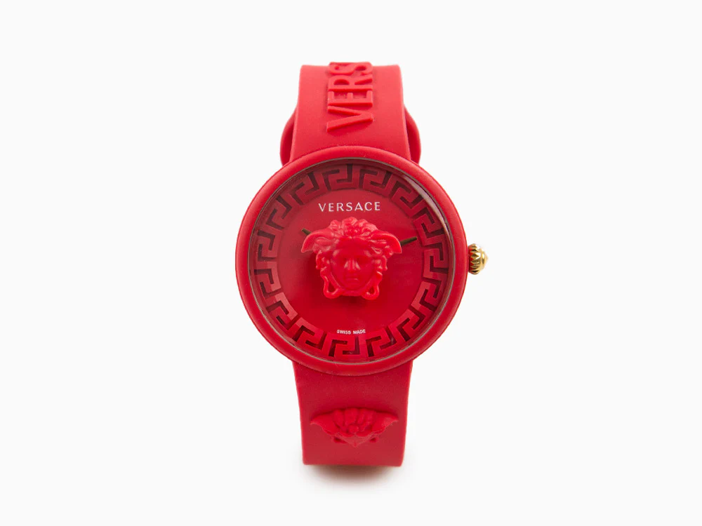 Versace Medusa Pop Quartz Watch, Silicon, Red, 39 mm, VE6G00723 - Image 2