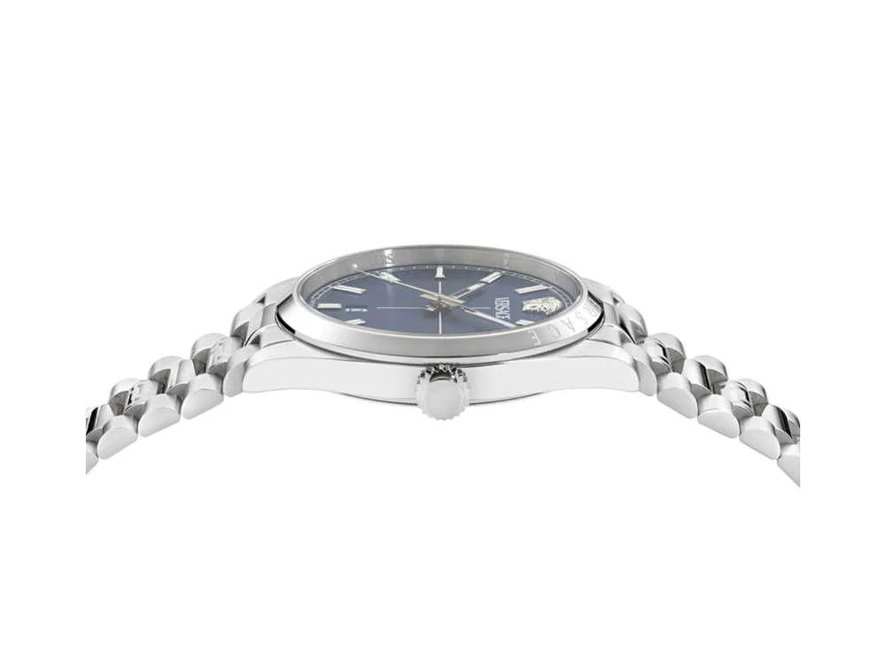Versace Millenyium Quartz Watch, Blue, 40 mm, Sapphire Crystal, VE0G00325 - Image 4