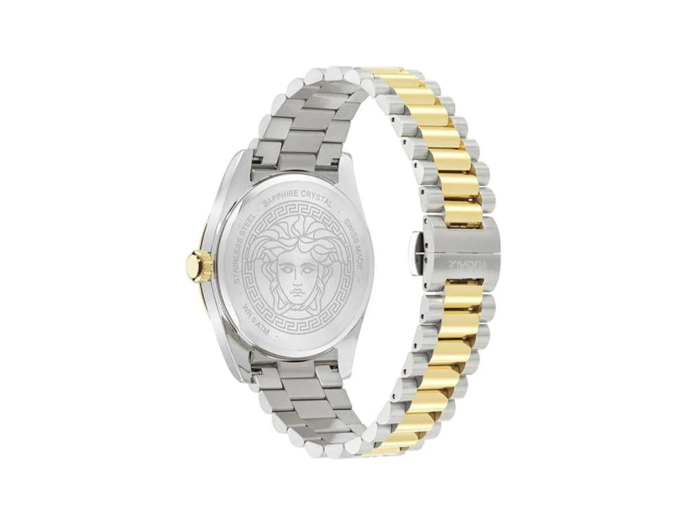 Versace Millenyium Quartz Watch, PVD Gold, Green, 40 mm, VE0G00425 - Image 3