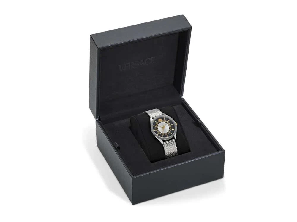 Versace New V Circle Quartz Watch, 36 mm, Sapphire Crystal, VE8A00324 - Image 5