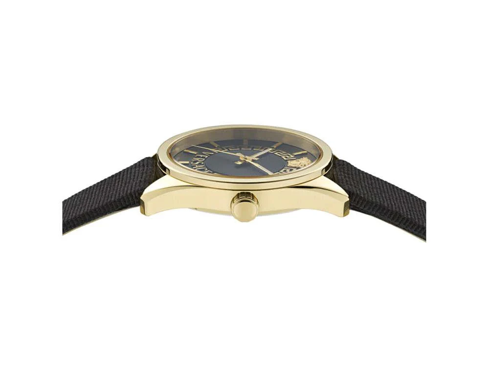 Versace New V Circle Quartz Watch, PVD Gold, 36 mm, Sapphire Crystal, VE8A00224 - Image 4