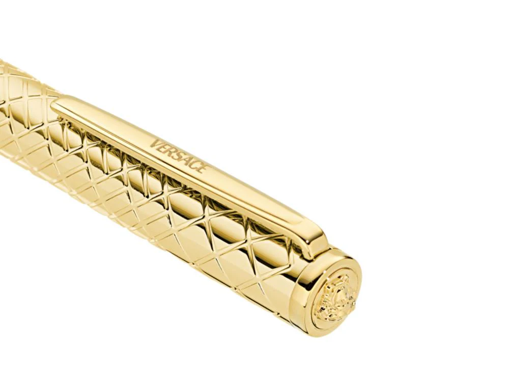 Versace Reve Ballpoint pen, Steel, Golden, VRSC00324 - Image 3