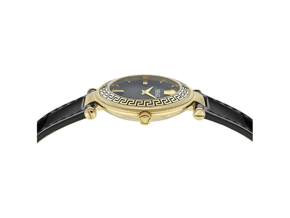 Versace Reve Quartz Watch, PVD Gold, Black, 35 mm, Sapphire Crystal, VE8B00224 - Image 3