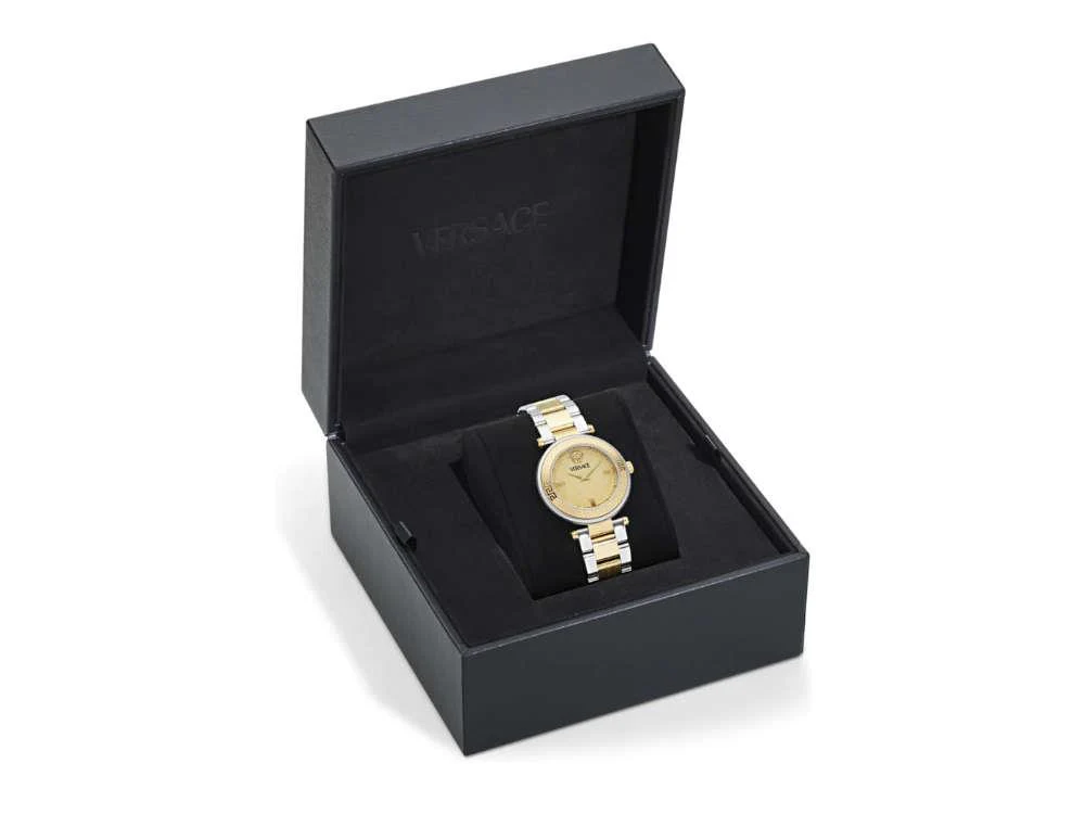 Versace Reve Quartz Watch, PVD Gold, Golden, 35 mm, Sapphire Crystal, VE8B00324 - Image 5