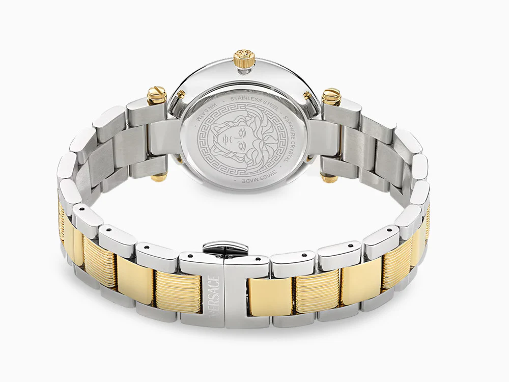Versace Reve Quartz Watch, PVD Gold, Green, 35 mm, Sapphire Crystal, VE8B00524 - Image 3