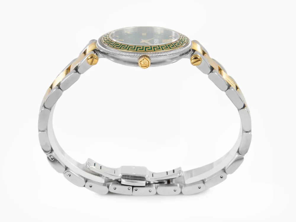 Versace Reve Quartz Watch, PVD Gold, Green, 35 mm, Sapphire Crystal, VE8B00524 - Image 5
