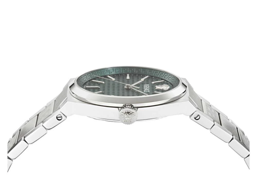 Versace V-Auria Quartz Watch, Green, 39 mm, Sapphire Crystal, VE0F00125 - Image 4