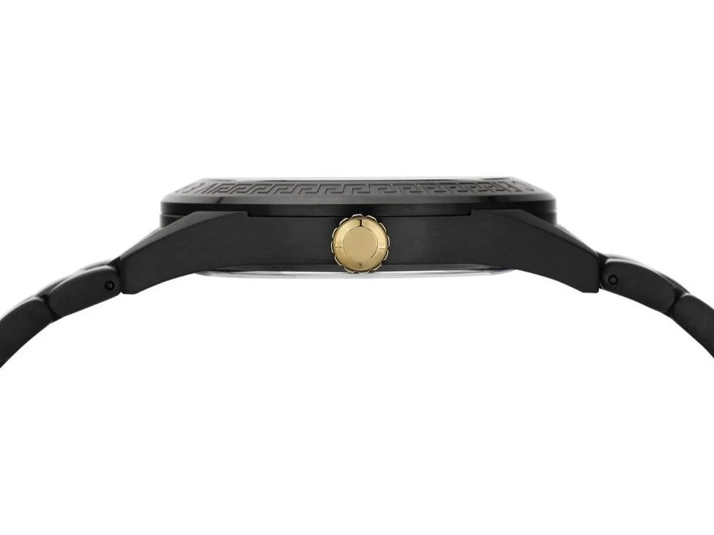 Versace V-Code Quartz Watch, Black, 42 mm, VE6A00925 - Image 6