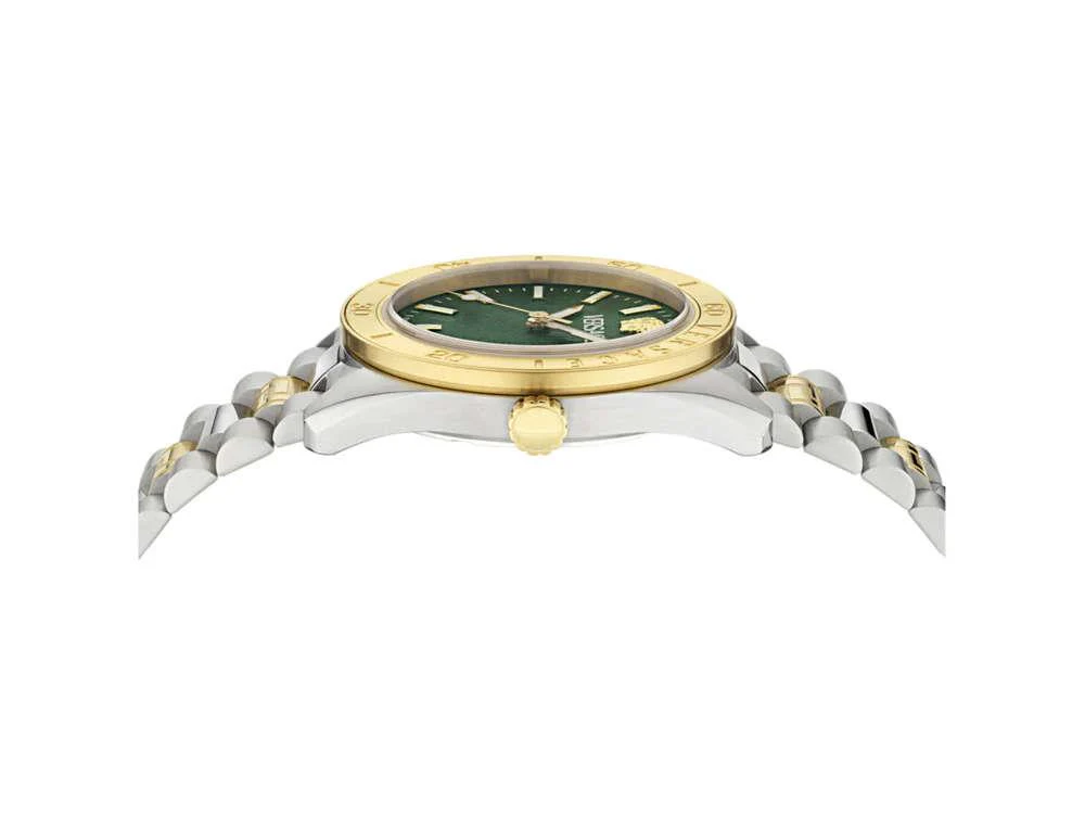 Versace V Dome Quartz Watch, Green, 42 mm, Sapphire Crystal, VE8E00524 - Image 4
