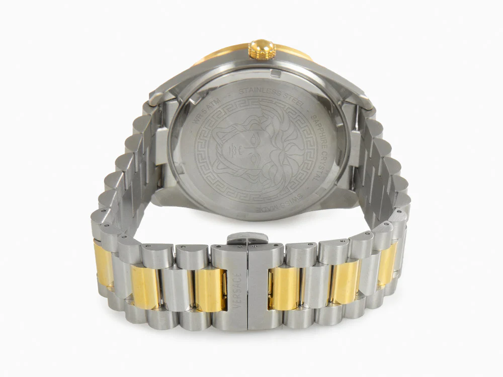 Versace V Dome Quartz Watch, Silver, 42 mm, Sapphire Crystal, VE8E00424 - Image 3