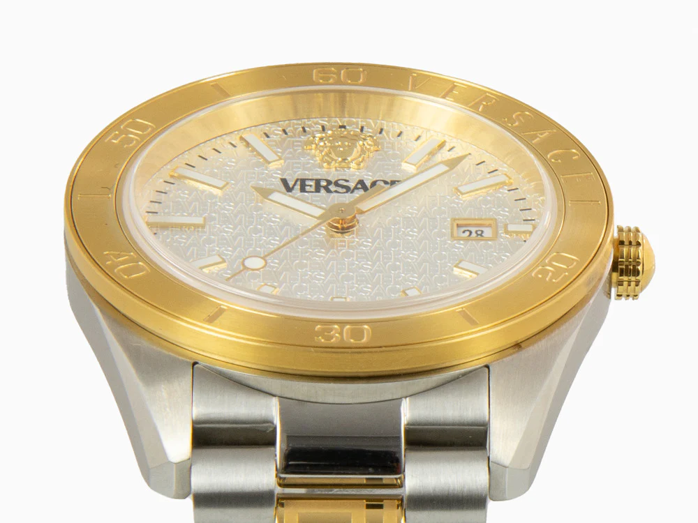 Versace V Dome Quartz Watch, Silver, 42 mm, Sapphire Crystal, VE8E00424 - Image 9