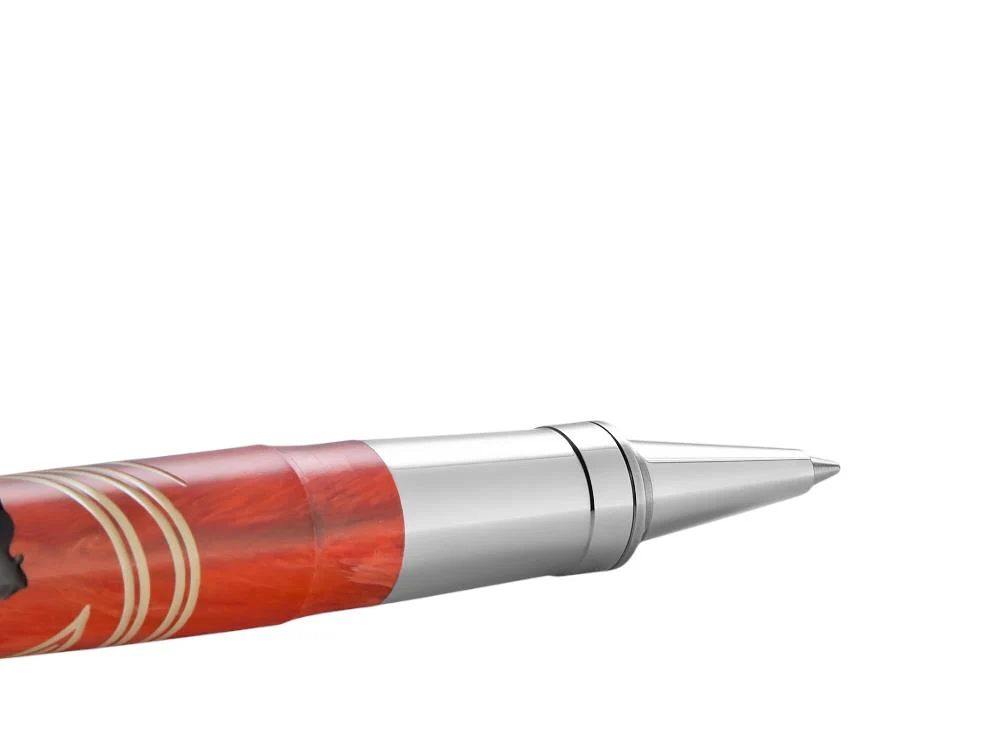 Vertigo Hitchcock Rollerball pen, Acrylic, Orange, Palladium, KP64-02-RB - Image 3