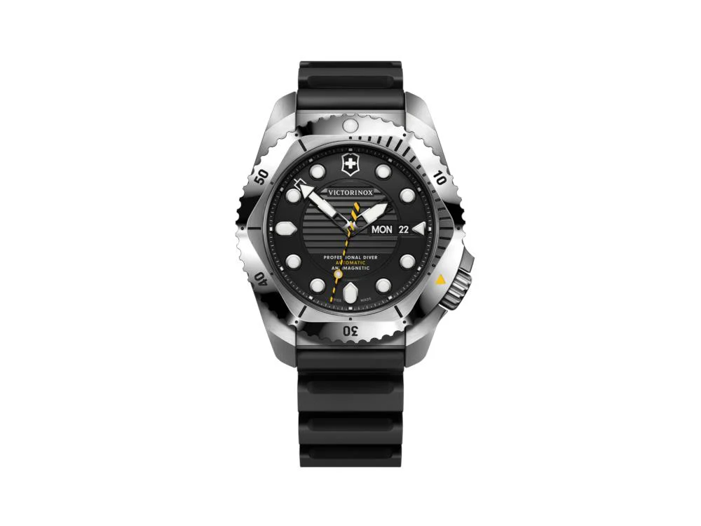 Victorinox Dive Pro Automatic Watch, Black, 43 mm, 30 atm, Day, V241994