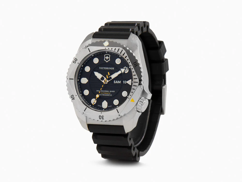 Victorinox Dive Pro Automatic Watch, Black, 43 mm, 30 atm, Day, V241994 - Image 4