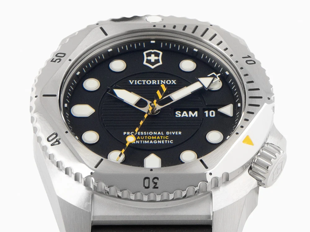 Victorinox Dive Pro Automatic Watch, Black, 43 mm, 30 atm, Day, V241994 - Image 8