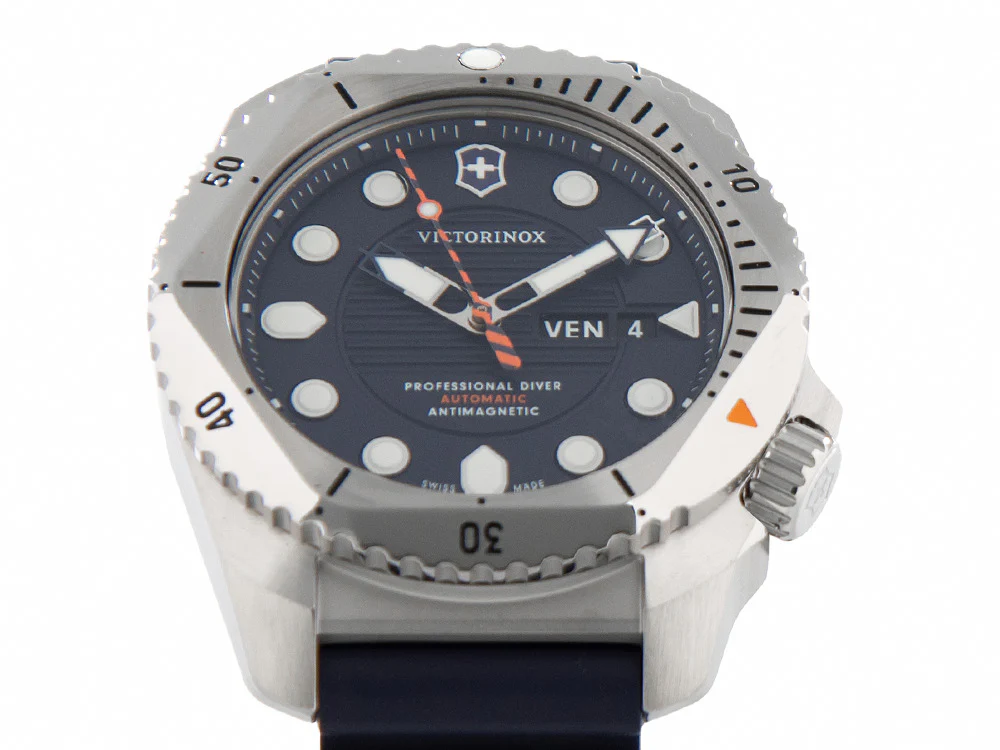 Victorinox Dive Pro Automatic Watch, Blue, 43 mm, 30 atm, Day, V241995 - Image 8
