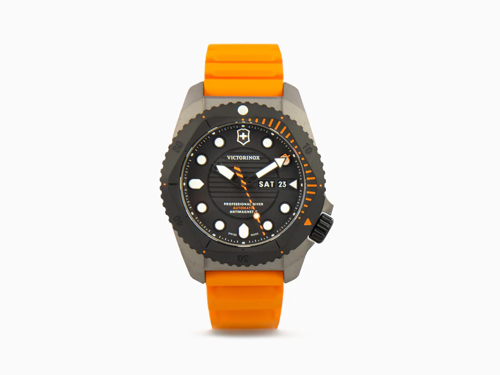 Victorinox Dive Pro Automatic Watch, Titanium, Black, 43 mm, 30 atm, V241996 - Image 2