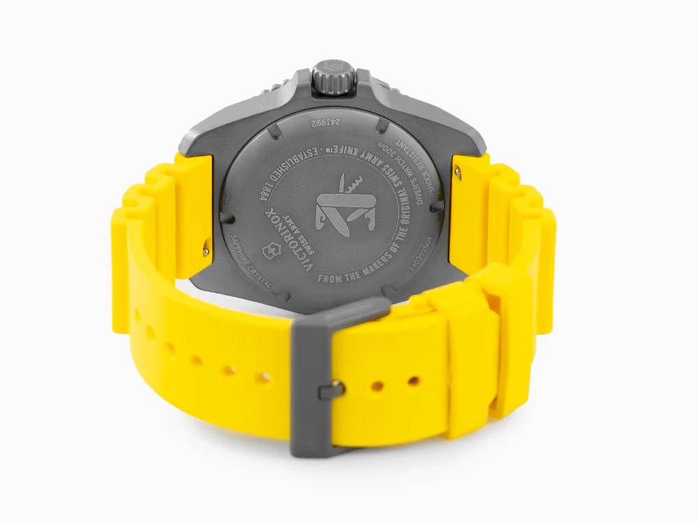 Victorinox Dive Pro Quartz Watch, Titanium, Black, 43 mm, V241992 - Image 3