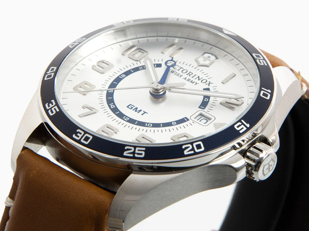Victorinox Fieldforce Classic GMT Quartz Watch, Grey, 42 mm, V241931 - Image 8