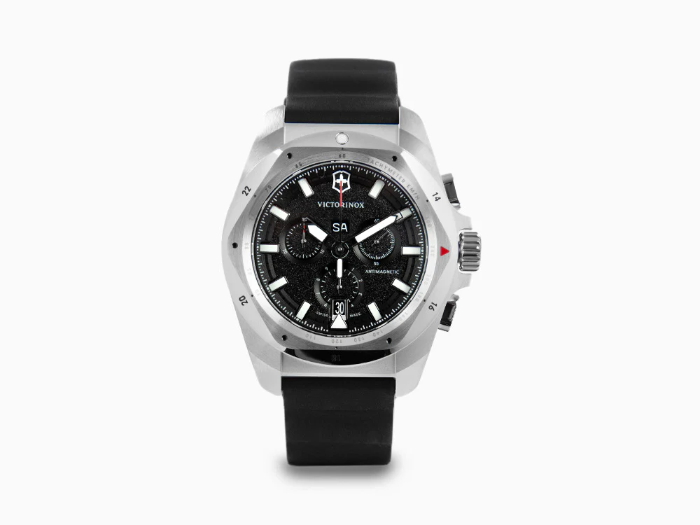 Victorinox I.N.O.X. Chrono Quartz Watch, Black, 43 mm, V241983 - Image 2