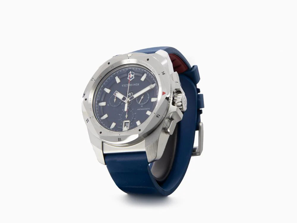Victorinox I.N.O.X. Chrono Quartz Watch, Blue, 43 mm, V241984 - Image 4