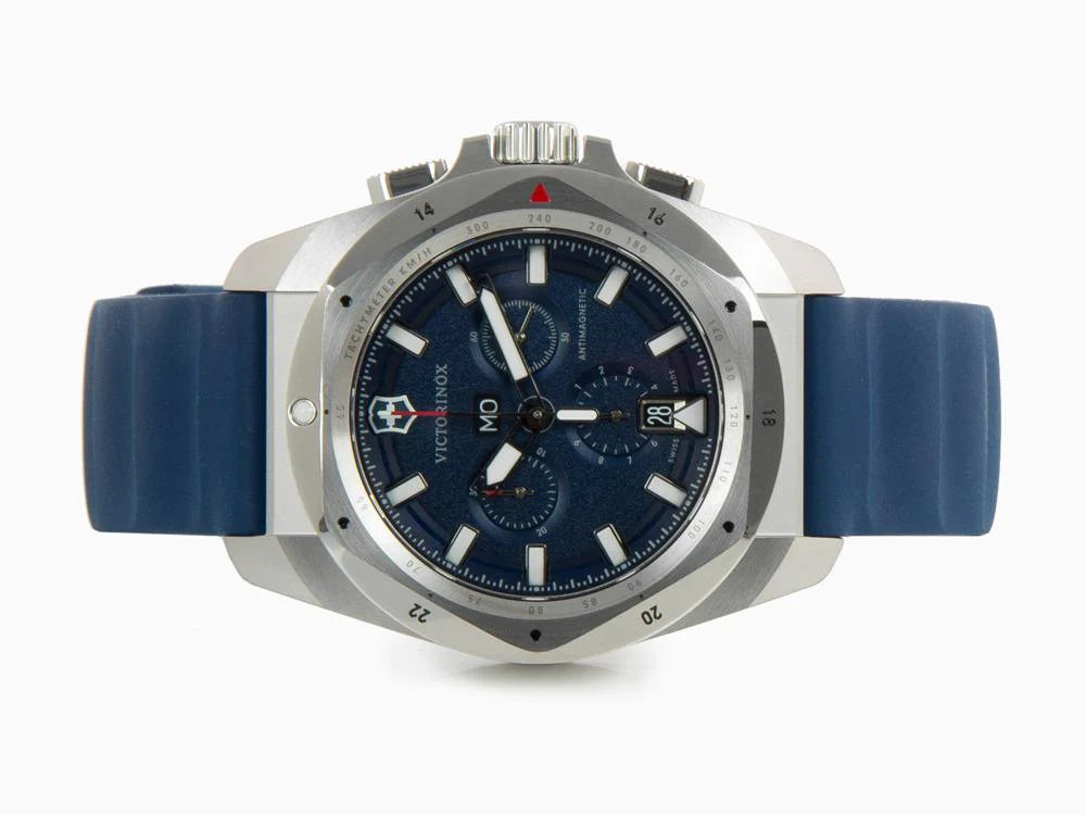 Victorinox I.N.O.X. Chrono Quartz Watch, Blue, 43 mm, V241984 - Image 7