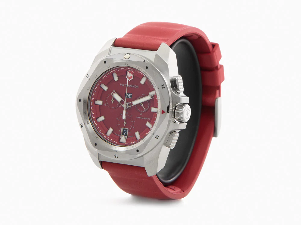 Victorinox I.N.O.X. Chrono Quartz Watch, Red, 43 mm, V241986 - Image 4