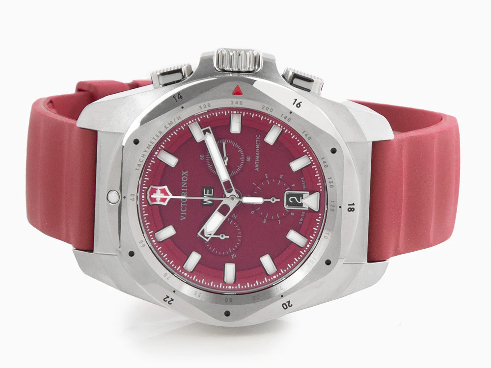 Victorinox I.N.O.X. Chrono Quartz Watch, Red, 43 mm, V241986 - Image 7