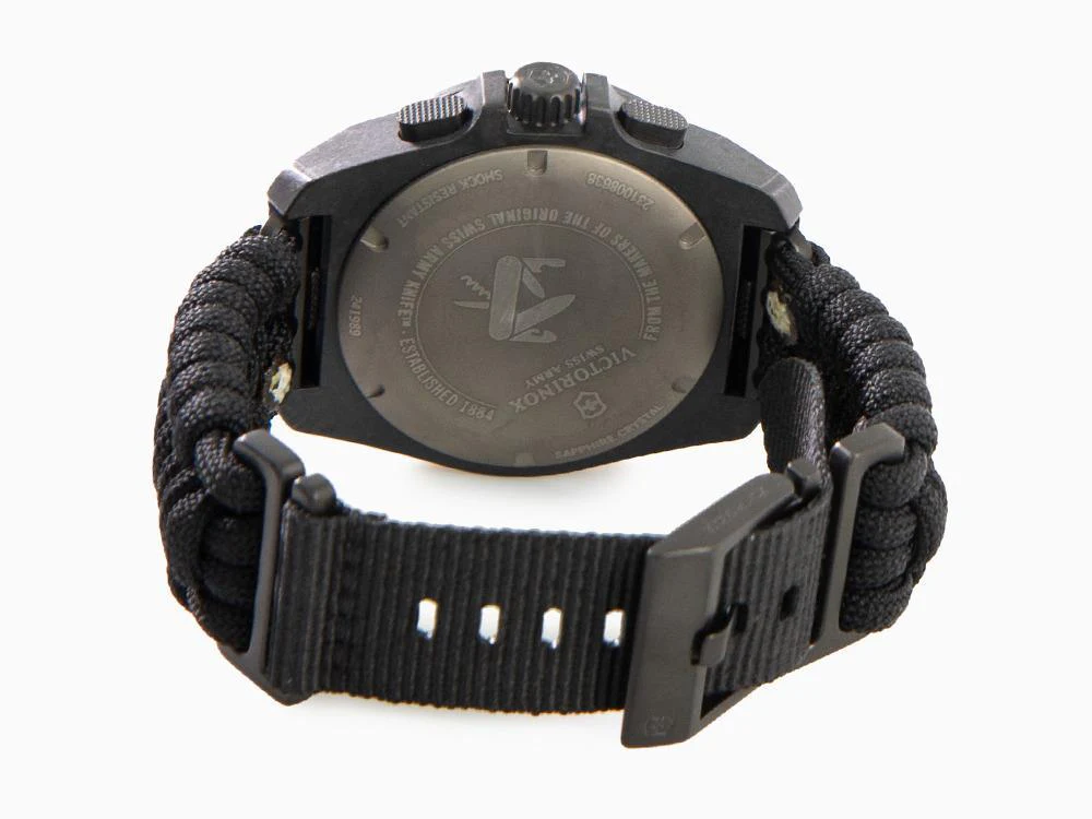 Victorinox I.N.O.X. ChronoQuartz Watch, Carbon, Black, 43 mm, V241989.1 - Image 3