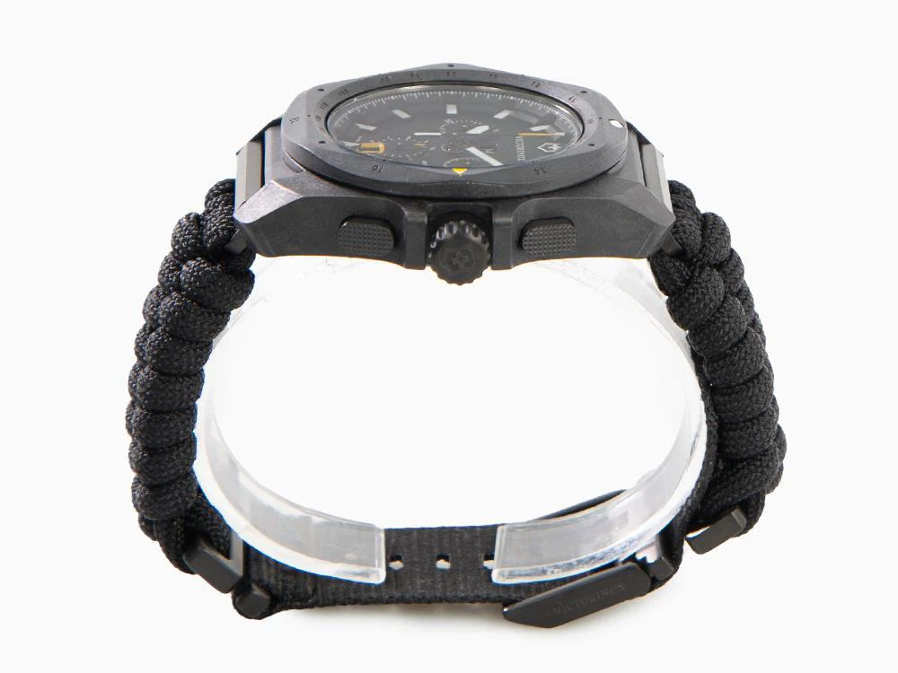 Victorinox I.N.O.X. ChronoQuartz Watch, Carbon, Black, 43 mm, V241989.1 - Image 5