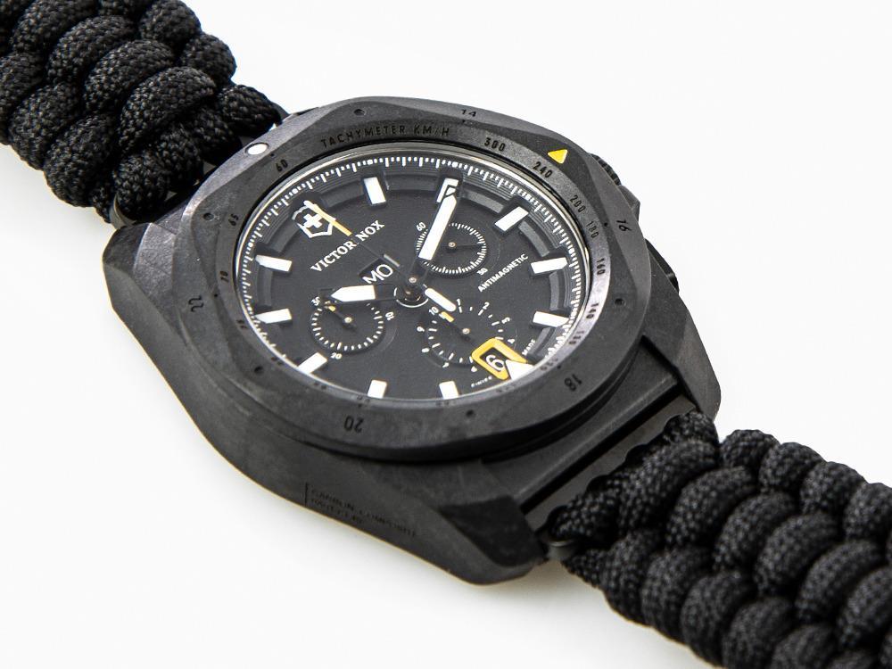 Victorinox I.N.O.X. ChronoQuartz Watch, Carbon, Black, 43 mm, V241989.1 - Image 8