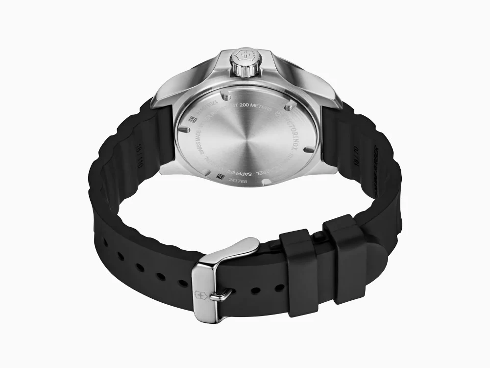 Victorinox I.N.O.X. Ladies Quartz Watch, Stainless Steel, Black, 37 mm, V241768 - Image 3