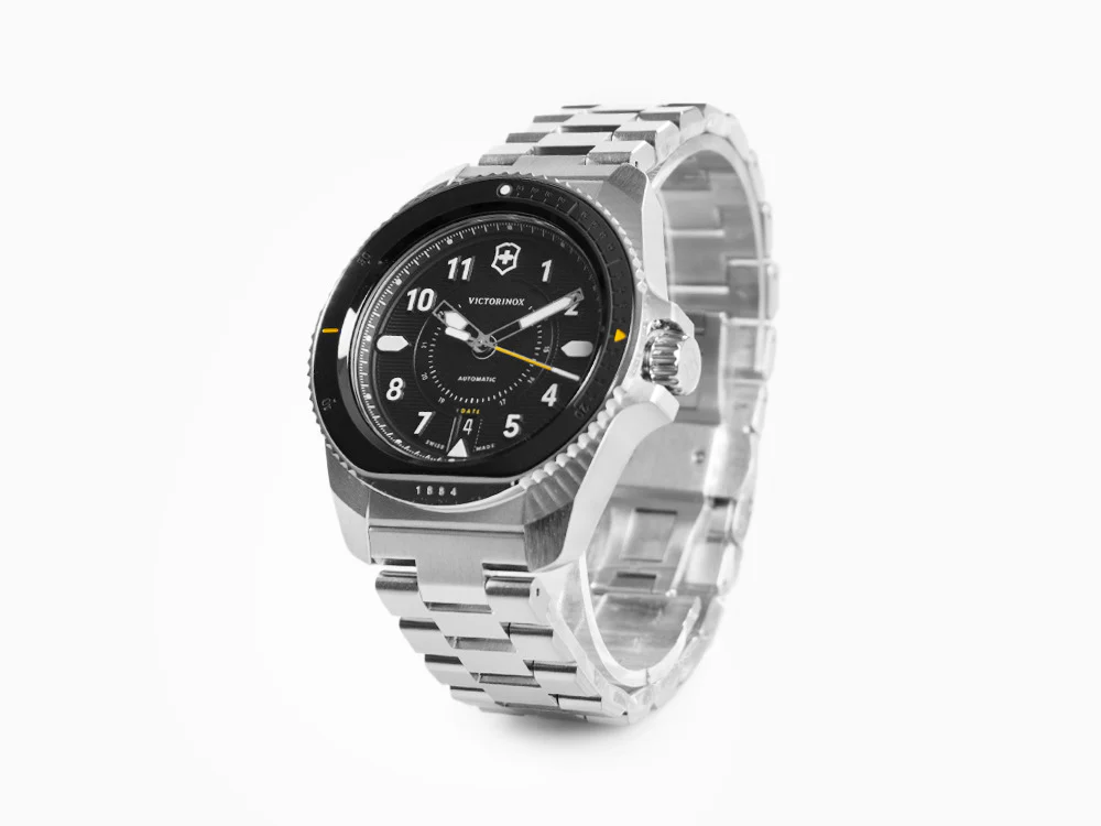Victorinox Journey 1884 Automatic Watch, Black, 43 mm, 20 atm, V241981 - Image 4