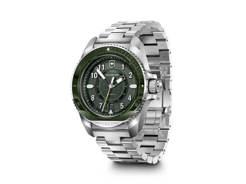 Victorinox Journey 1884 Automatic Watch, Green, 43 mm, Sapphire Crystal V242015 - Image 6