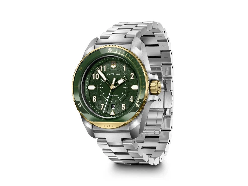 Victorinox Journey 1884 Quartz Watch, Green, 43 mm, PVD, V242012 - Image 6